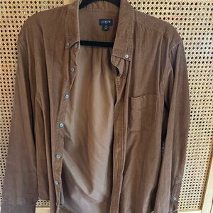 J. Crew Men's Brown Button Down Shirt
